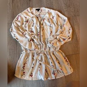 J for Justify Cream Floral Blouse